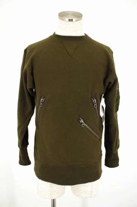 SOE（ソーイ） 16SS CREWNECK ZIP SWEAT クルーネックジップスウェット メンズ トップス