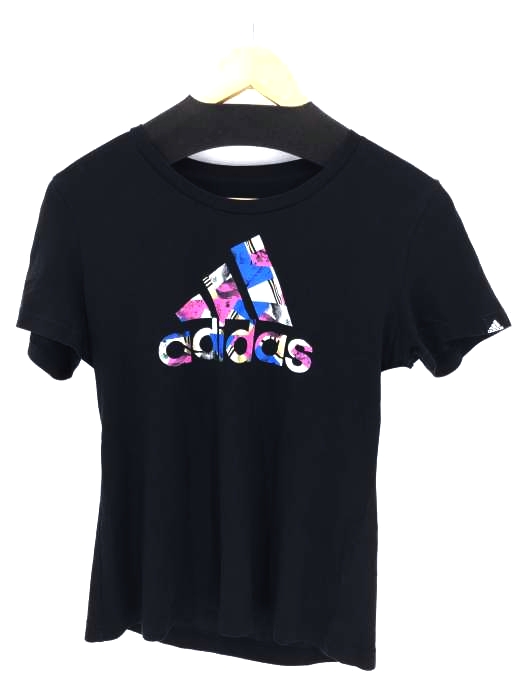 adidas（アディダス） ロゴプリント半袖Tシャツ レディース トップス