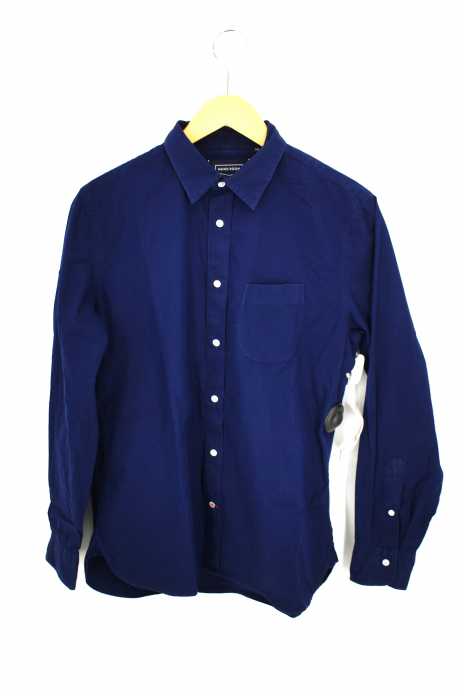 HAND ROOM（ハンドルーム） 超長綿 グログラン 無地 Short Regular Shirt メンズ トップス