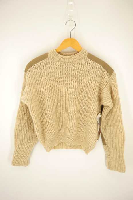 MACPHEE （マカフィー） ショルダーパッチ　ニット レディース トップス