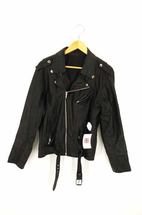 USED古着  （ユーズドフルギ） 本革 ダブルライダースジャケット メンズ アウター