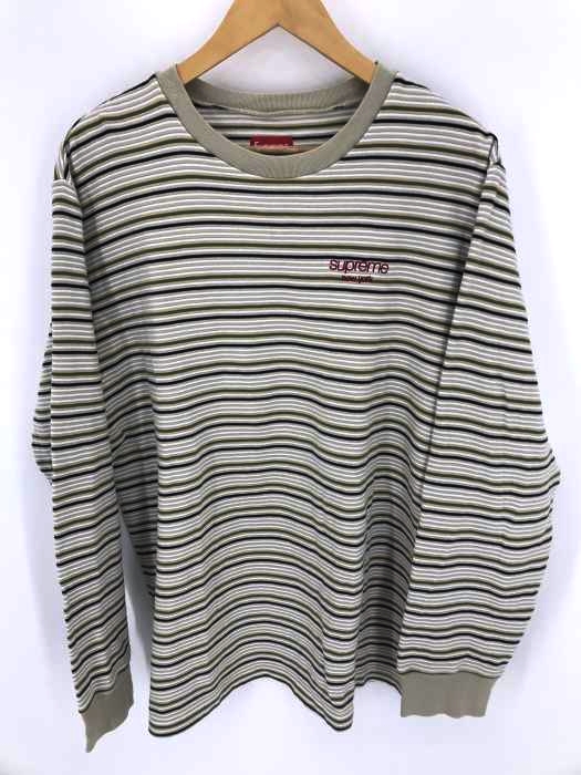Supreme（シュプリーム） Raised Stripe LS Top ボーダー 長袖Tシャツ メンズ トップス