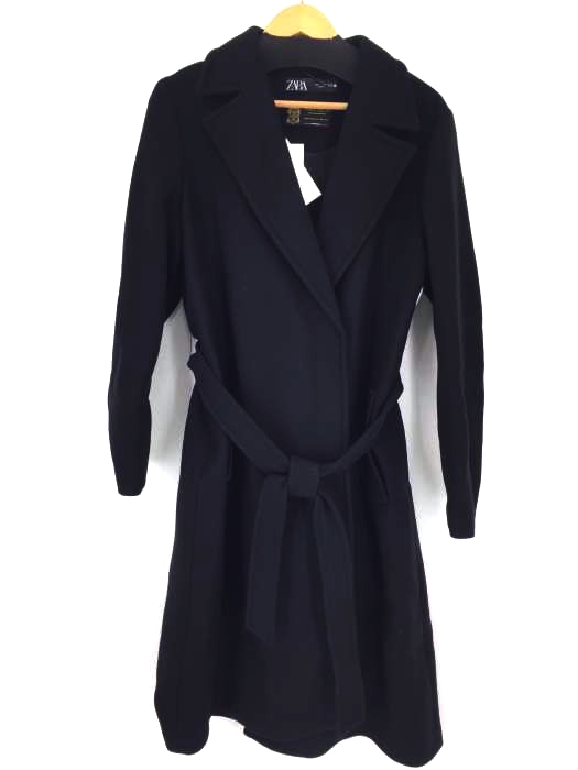 ZARA(ザラ) WOOL BLEND COAT WITH BELT レディース アウター