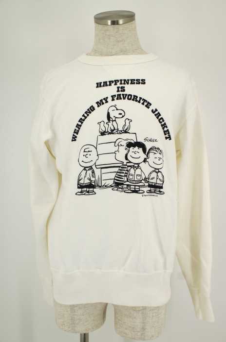 BUZZ RICKSONS(バズリクソンズ) HAPPINESS プリント入りスウェットトップス メンズ トップス