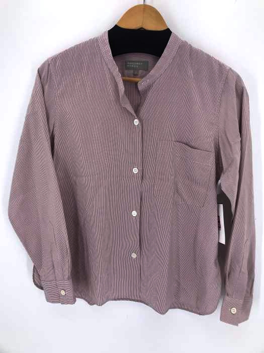 MARGARET HOWELL(マーガレットハウエル) SILK COTTON NARROW STRIPE レディース トップス