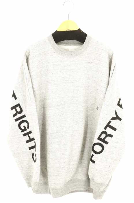 FORTY PERCENTS AGAINST RIGHTS（フォーティーパーセントアゲインストライツ） 袖ロゴプリント クルーネックスウェット メンズ トップス