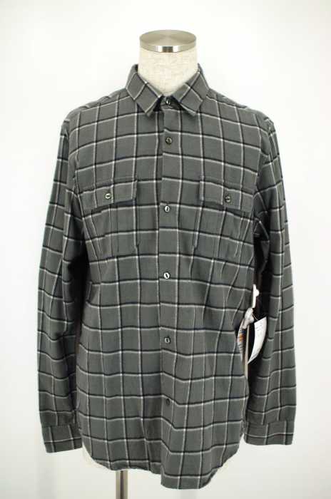 UNDERCOVER (アンダーカバー) チェック柄切替バックプリントボタンシャツ メンズ トップス