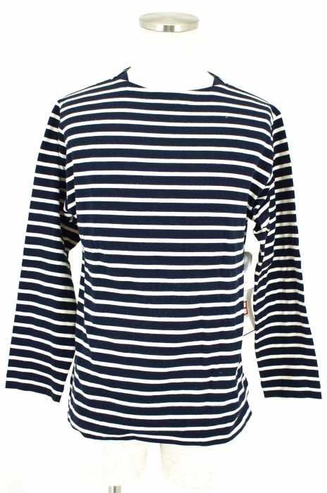 ACROSS THE VINTAGE（アクロスザヴィンテージ） ボーダー柄ボートネックロングスリーブTシャツ メンズ トップス