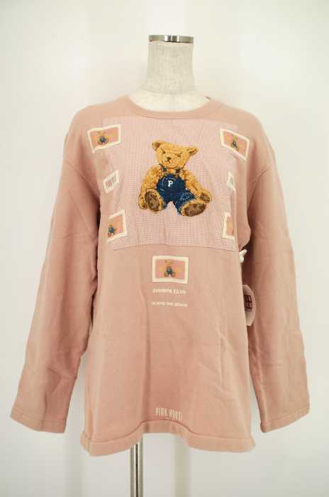 Pink House ピンクハウス 刺繍ワッペン付スウェットトレーナー レディース トップス ブランド古着買取販売バズストア Pink House ピンクハウス 刺繍ワッペン付スウェットトレーナー レディース トップス ブランド古着買取販売バズストア