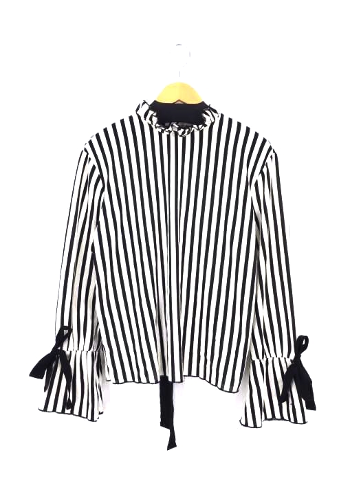 ZARA trafaluc(ザラトラファルック) フリルカラーの長袖シャツ レディース トップス
