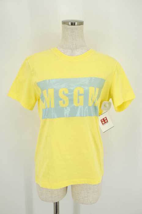 MSGM （エムエスジーエム） ロゴプリント半袖Tシャツ レディース トップス