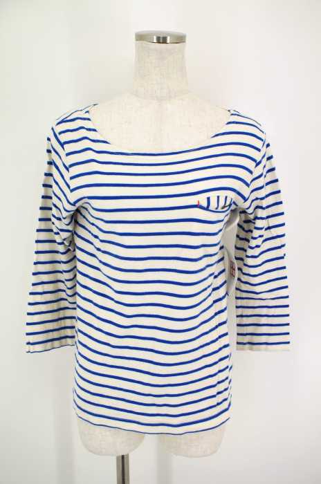 URBAN RESEARCH （アーバンリサーチ） ボーダー柄ポケット付き七分袖Tシャツ レディース トップス