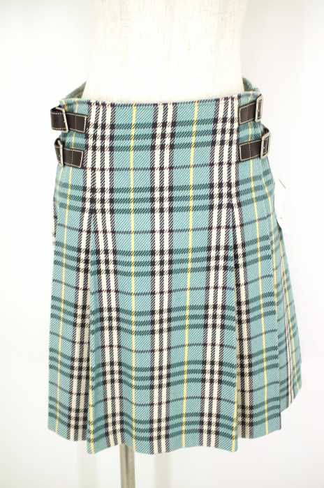 BURBERRY BLUE LABEL （バーバリーブルーレーベル） チェック柄ベルト付きスカート レディース スカート