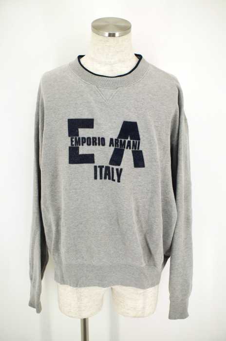 EMPORIO ARMANI （エンポリオアルマーニ） ワッペン付きスウェットトレーナー メンズ トップス