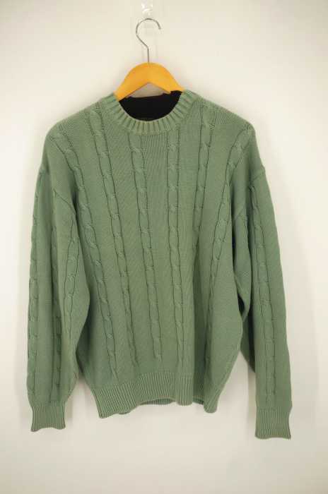 GLENOVER(グレンオーバー) ケーブル編み クルーネックニット メンズ トップス