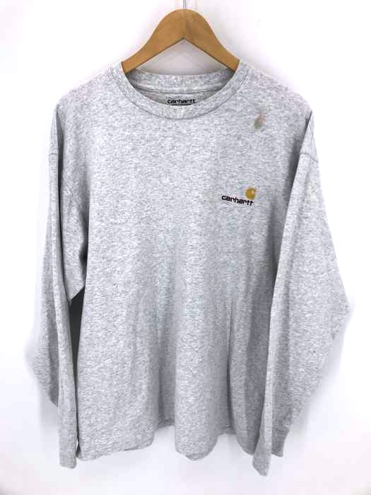 Carhartt  WIP（カーハートワークインプログレス） ブランドロゴ刺繍入りクルーネック長袖ロングスリーブTシャツ メンズ トップス