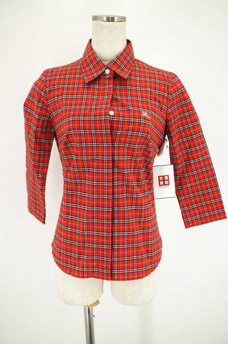 BURBERRY LONDON （バーバリーロンドン） チェック柄比翼ボタンシャツ レディース トップス