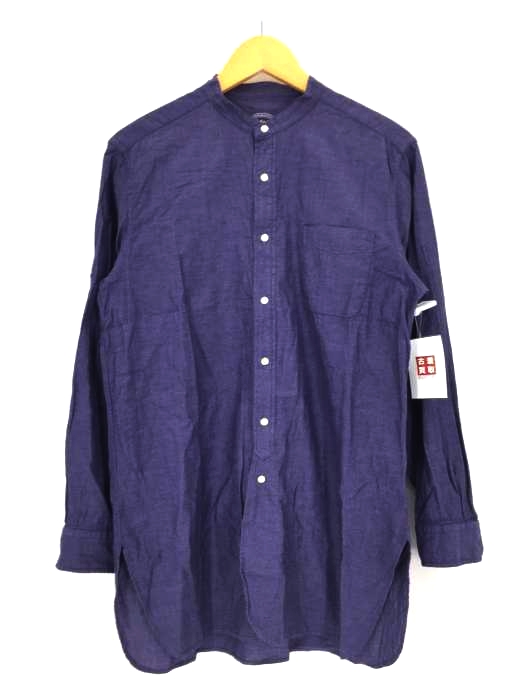 UNITED ARROWS green label relaxing（ユナイテッドアローズグリーンレーベルリラクシング） グランパシャツ スタンドカラーロングシャツ メンズ トップス