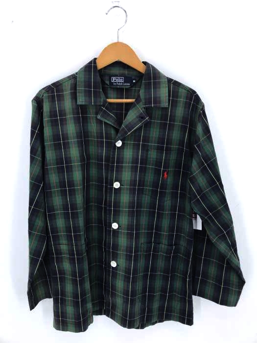 POLO RALPH LAUREN（ポロラルフローレン） オープンカラーチェックシャツジャケット パジャマシャツ メンズ アウター