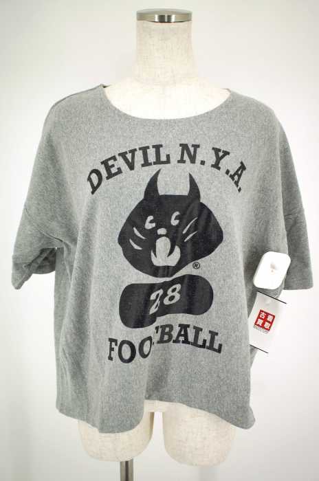 Champion×Ne-net(チャンピオン×ネネット) プリント入りワイドシルエット半袖Tシャツ レディース トップス