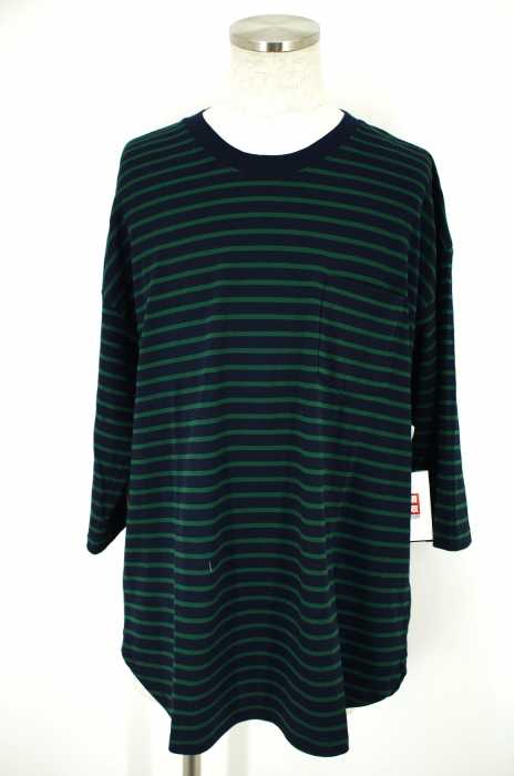 VICTIM (ヴィクティム) 7 SLEEVE BIG BORDER CUTSEWN メンズ トップス