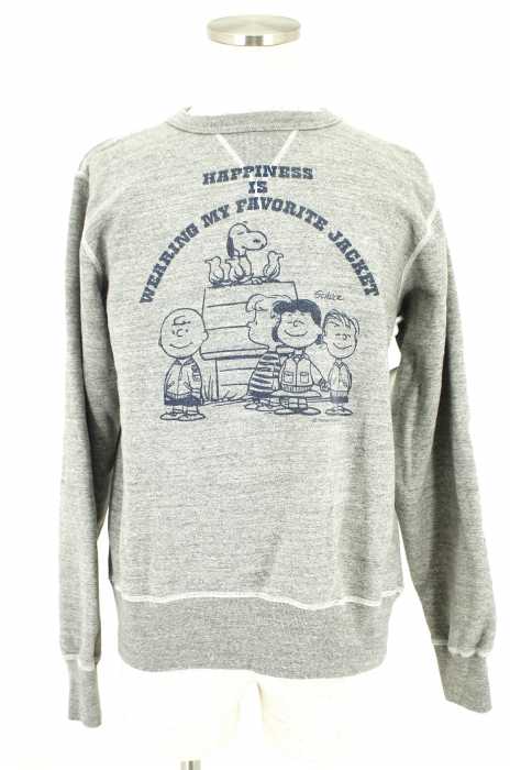 BUZZ RICKSONS（バズリクソンズ） HAPPINESS プリント入りスウェットトップス メンズ トップス