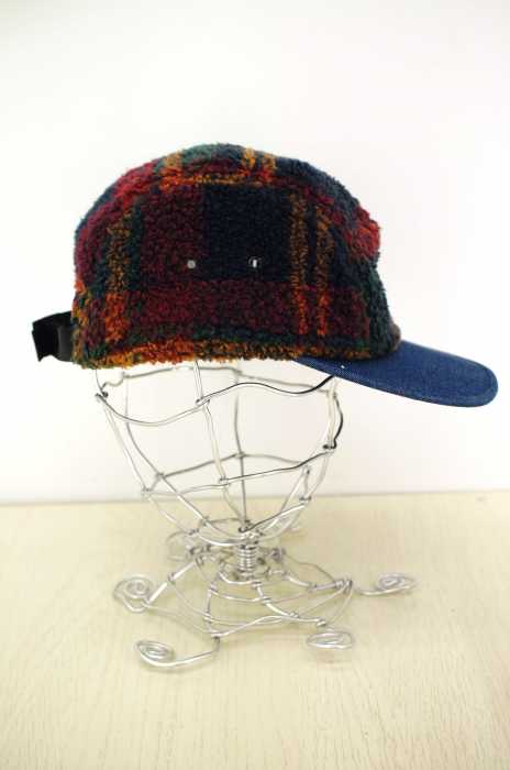 Supreme （シュプリーム） PLAID FLEECE 5 PANEL CAMP CAP メンズ 帽子