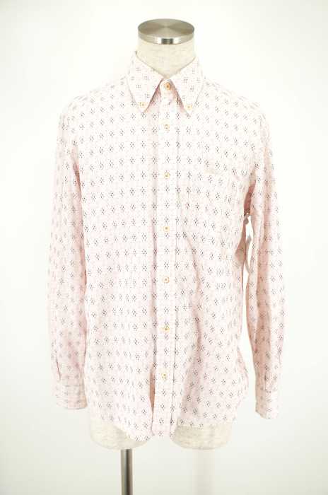 UNITED ARROWS green label relaxing （ユナイテッドアローズグリーンレーベルリラクシング） 総柄ボタンダウンシャツ メンズ トップス