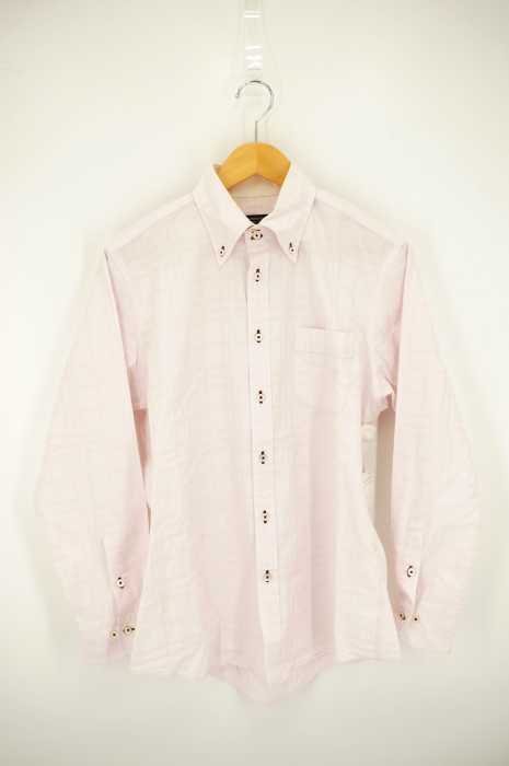 【極美品】バーバリー 現行タグ 長袖シャツ 金ボタン M〜L相当 ブラック 極美品】バーバリー 現行タグ 長袖シャツ 金ボタン M〜L相当