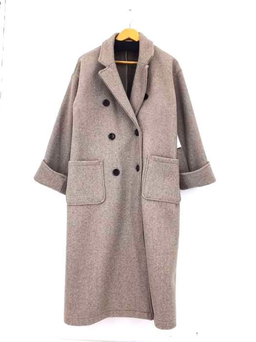 natural couture（ナチュラルクチュール） エステルダブルブレストチェスターコート レディース アウター