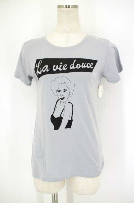 dazzlin （ダズリン） プリント入り半袖Tシャツ レディース トップス