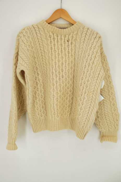 Highland Home vintage MADE IN SCOTLAND シェットランドウールフィッシャーマンニット レディース トップス