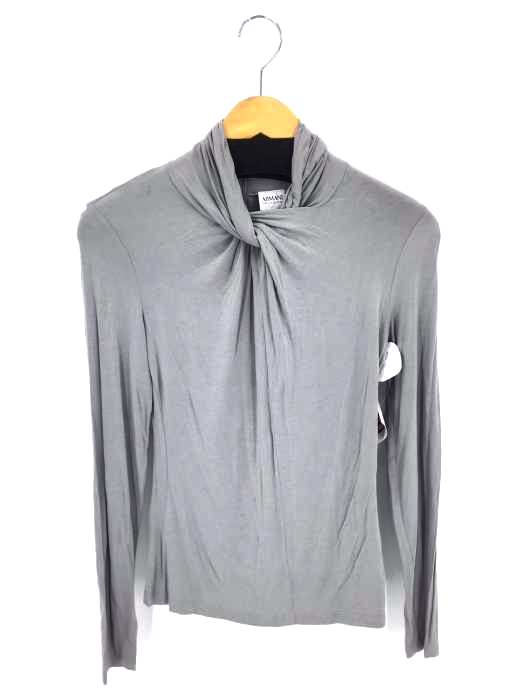 ARMANI COLLEZIONI(アルマーニコレツィオーニ) ツイストネックシャツ レディース トップス