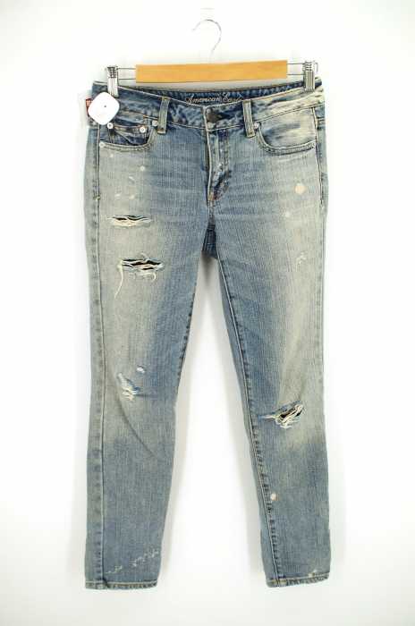 AMERICAN EAGLE OUTFITTERS （アメリカンイーグルアウトフィッターズ） ダメージ加工デニムパンツ レディース パンツ