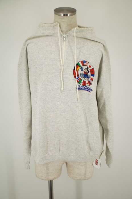 USED （古着） vintage MADE IN USA ハーフジップ 国旗 メンズ トップス