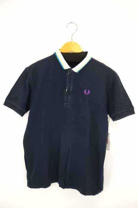 FRED PERRY (フレッドペリー) 刺繍バイカラーポロシャツ メンズ トップス