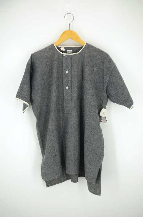 USED古着 (ユーズドフルギ) ヘンリーネック ウールカットソー メンズ トップス