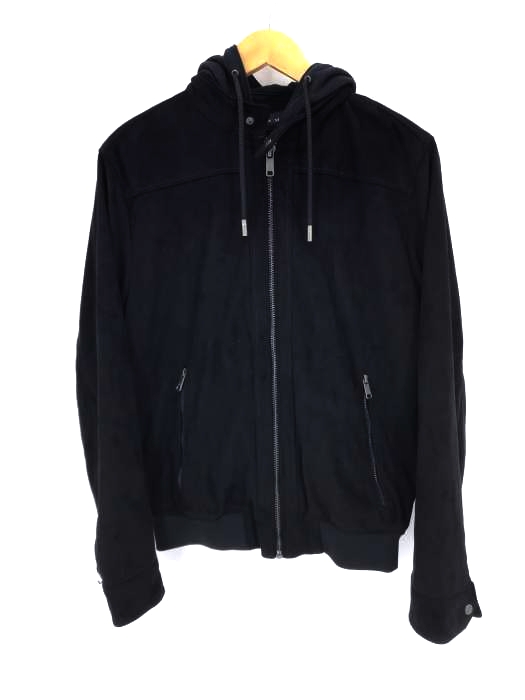 ZARA MAN（ザラマン） パーカードッキング スウェードジャケット メンズ アウター