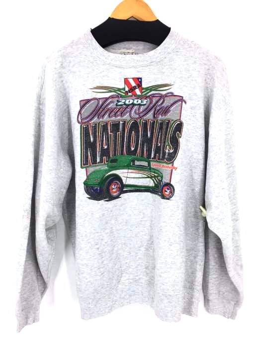 USED古着（ユーズドフルギ） USA製 NSRA 2003 プリントクルーネックスウェット メンズ トップス
