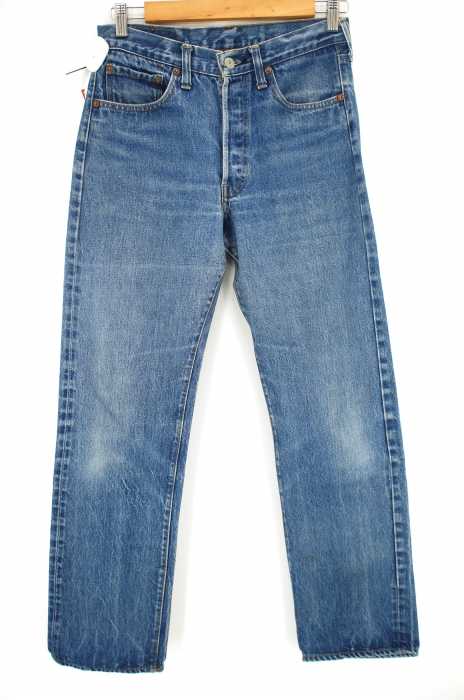 Levi's (リーバイス) vintage 501 66後期 ボタン裏6 赤耳 オリジナルレングス メンズ パンツ