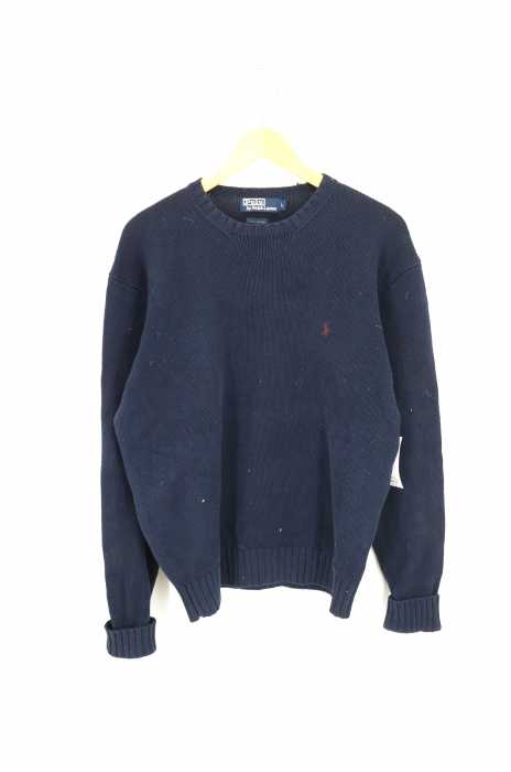 Polo by RALPH LAUREN （ポロバイラルフローレン） 刺繍入り クルーネックニット メンズ トップス