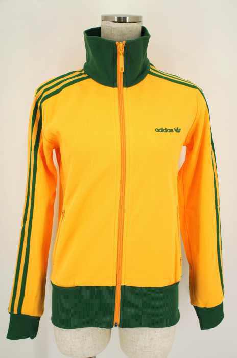 adidas （アディダス） 刺繍ロゴ入りジップアップブルゾン ジャージ レディース トップス