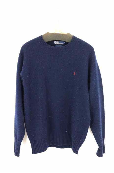 Polo by RALPH LAUREN （ポロバイラルフローレン） 刺繍入り クルーネックニット メンズ トップス