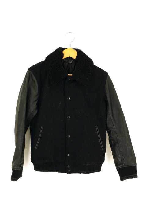 MONKEY TIME （モンキータイム） MT BOA COLLAR AWARD JKT ボアカラー袖レザー切替 アワードジャケット メンズ アウター
