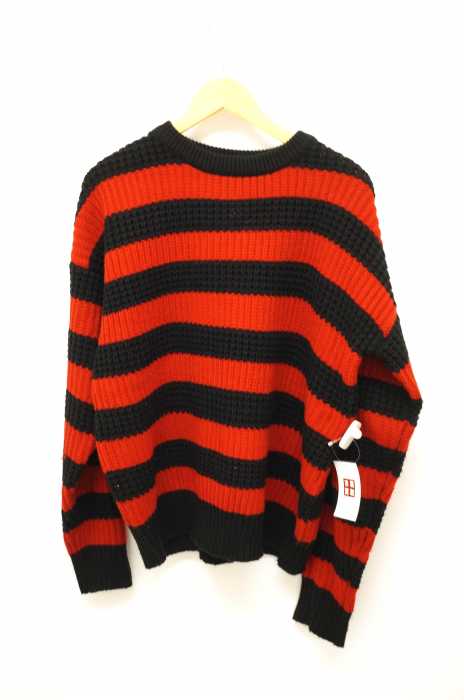 UNIF （ユニフ） ローゲージボーダーニット メンズ トップス