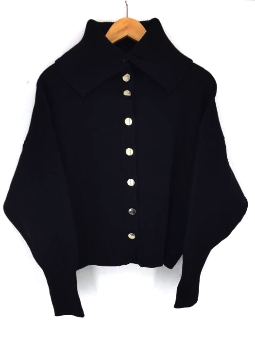 ZARA（ザラ） ハイネックニットリブニットジャケット レディース アウター