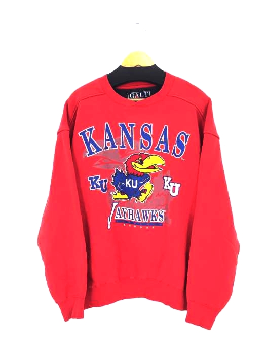 GALT SAND（フルギ） KANSAS JAYHAWKS カレッジロゴプリントスウェット メンズ トップス