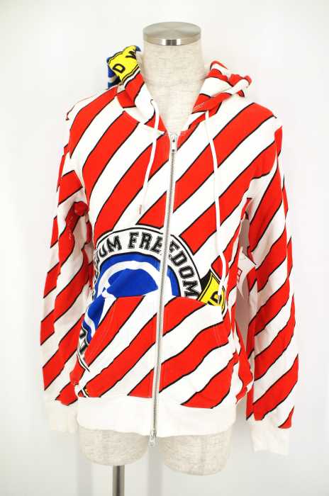 JOYRICH （ジョイリッチ） 総柄フーデットジップアップパーカー メンズ トップス