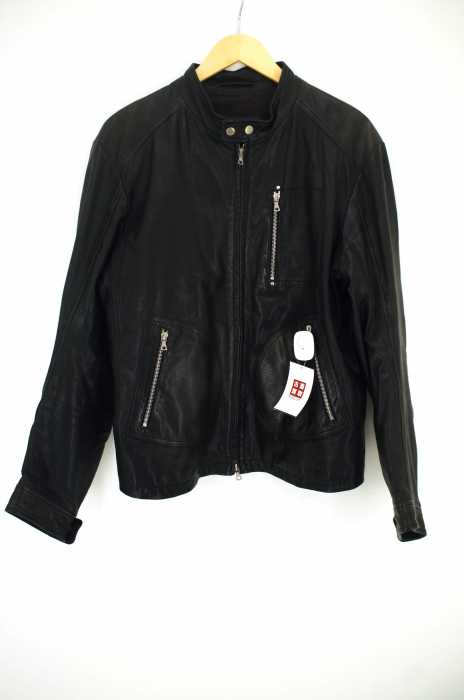 unknown london シングルライダース ririジップ メンズ アウター