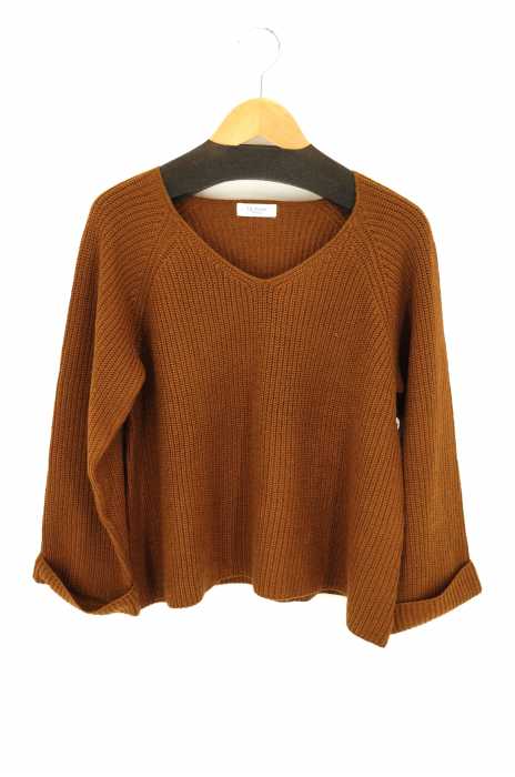 Te chichi（テチチ） Vネック ワイドプルオーバーニット レディース トップス
